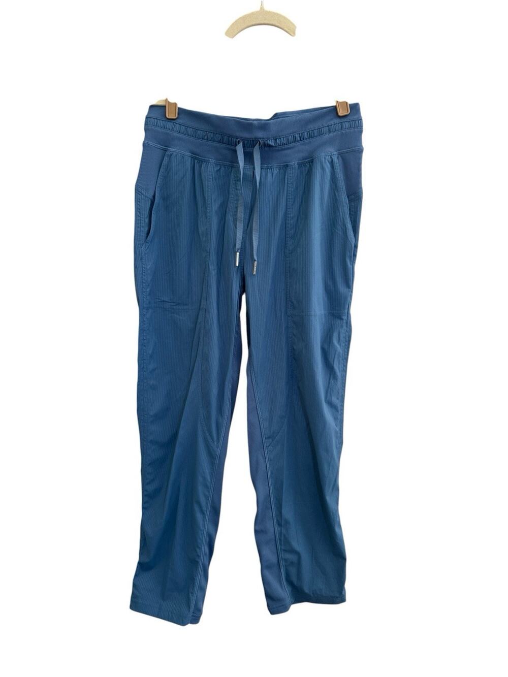 Lululemon Dance Studio Mid Rise Crop Jogger Pants 6 Blue Drawstring #NE178